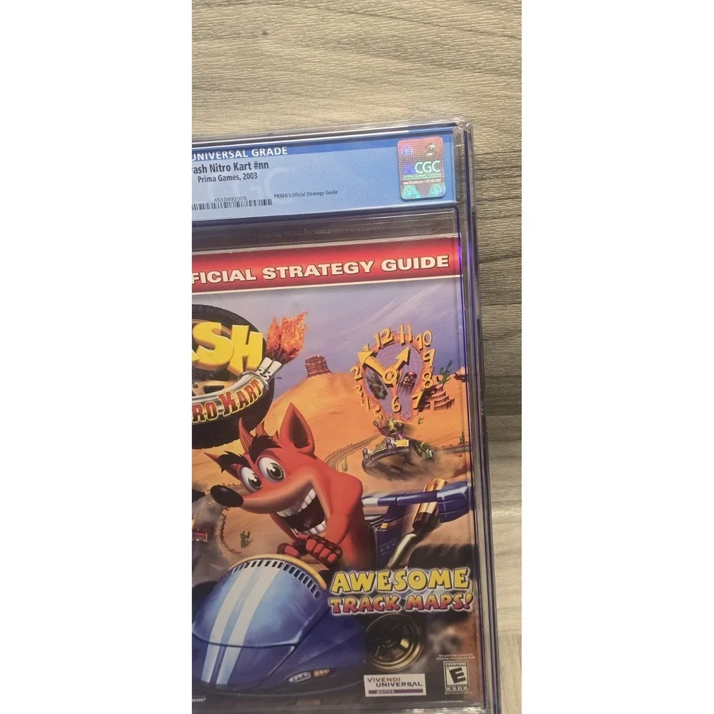 CGC-graded (8.5) 2003 Prima Official Strategy Guide for Crash Nitro Kart Book